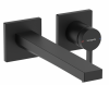 Hansgrohe Tecturis E Jednouchwytowa bateria umywalkowa ścienna podtynkowa z wylewką 22,5cm czarny mat 73051670